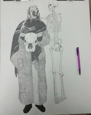 Graphite Still Life/Figure Drawing