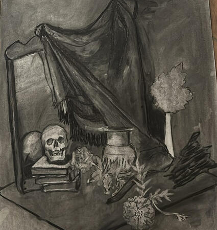 Charcoal Still Life