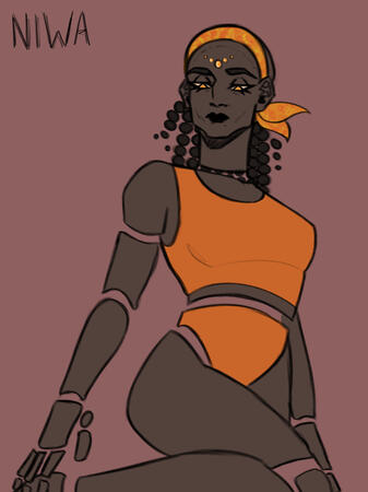 Concept Design For A Rock Lady